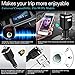 V4.2 Bluetooth FM Transmitter for Car, Esolom Wireless Bluetooth Transmitter Receiver MP3 Player Radio Adapter Car Kit with Dual USB Charging Ports and iPhone Speakerphone Samsung Smartphone