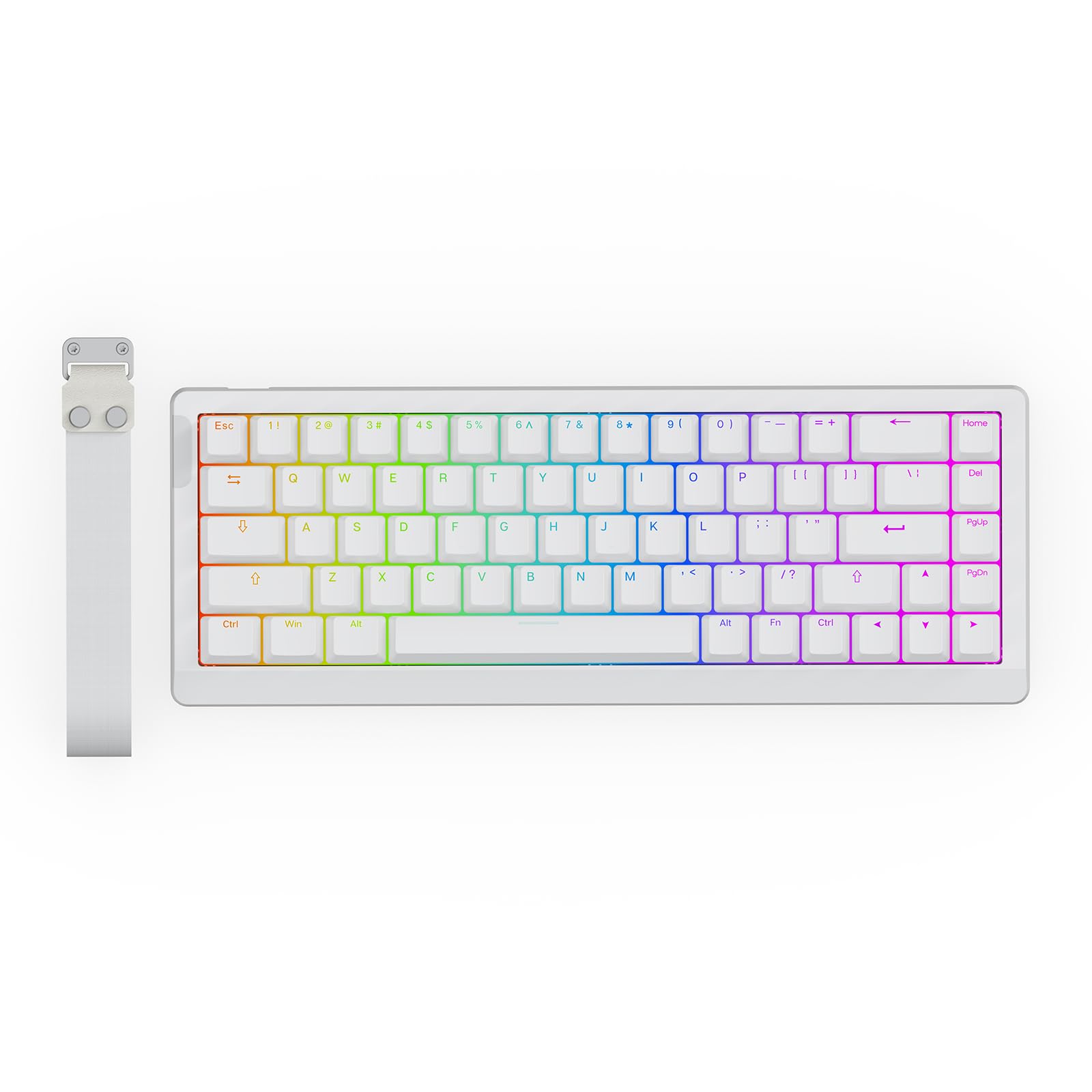 EPOMAKER HE68 Lite Hall Effect Magnetic Gaming Keyboard with 8000Hz Polling Rate & 128K Scan Rate 0.01mm Adjustable Trigger 0.125ms Latency 5 Layer Soundproof Snap Key SOCD A-RGB Wired Connection Mac
