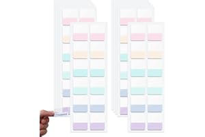 Sticky Tabs, 360 Pcs Sticky Notes Tabs, Index Tabs, 6 Colors Sticky Notes Writable Annotation Tabs for Book Tabs, File Classi