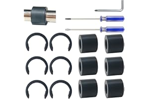 FEOXSHAL Rubber Roller Replacement Compatible with Cricut Maker/Maker 3, Rubber Rollers and Retaining Rings with Tools for Cricut Repair Accessories