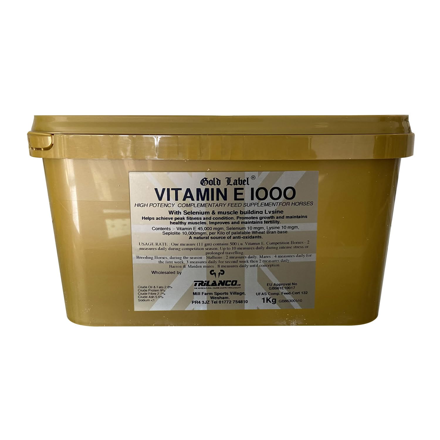 Gold Label Herbal Health Vitamin E 1000 - Clear, 1 kg
