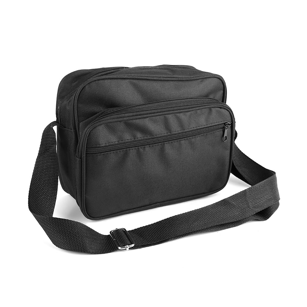 Tiiyee Hardware Tool Bag, 600DPolyester Wear Resistant Durable Multifunction Single Shoulder Tool Bag Medium Hardware Pouch Holder Storage Case With Adjustable Strap Reinforced Stitching
