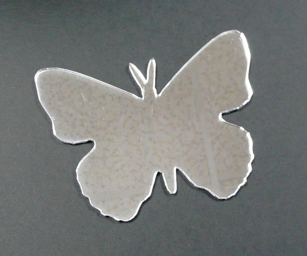 Derwent Laser Crafts Acrylic Butterfly Mirror Highly Reflective Choice of Sizes