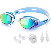 Nearsighted Swim Goggles, Shortsighted Optical Swimming Goggles No Leaking Anti Fog UV Protection for Adult Men Women