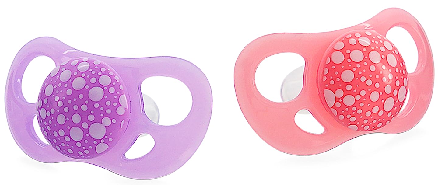 Twistshake Pastel Pink Purple Dummy 6 Months 2 Piece — image 1