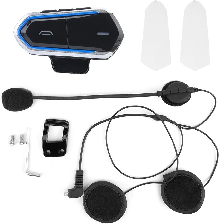 VOBOR Motorcycle Helmet Earphones, Universal Motorbike Wireless Bluetooth Headset
