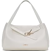 LuxeBold Hobo Bag for Women Soft Shoudler Handbags Slouchy Purses with Belted Detailing