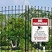 Video Surveillance No Trespassing Sign, CCTV Security Camera, 10x14 Heavy 0.40 Aluminum, UV Protected, Weather/Fade Resistant, Easy Mounting, Indoor/Outdoor Use, Made in USA
