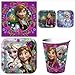 Disneys Frozen Birthday Party Supplies Value Pack: Dinner & Dessert Plates, Cups & Napkins - Up to 8 Guests