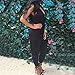Weixinbuy Women's V Neck Clubwear Casual Romper Jumpsuit Pants Party Dress XL Black