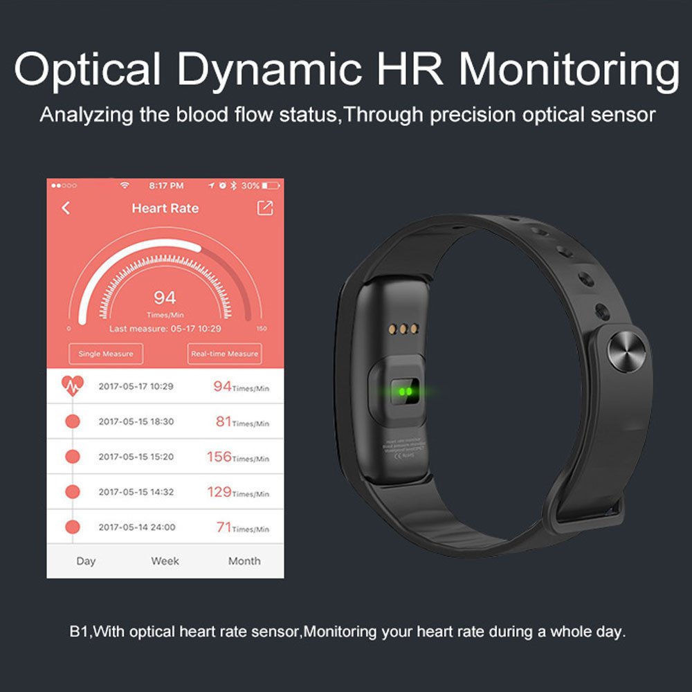 Fitness Tracker, Foretoo Smart Bracelet Activity Tracker Heart Rate Monitor Tracker Bluetooth Call Remind Smart Band Wireless Pedometer Sport Sleep Monitor For Android iOS Phone