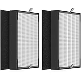 GoKBNY 2-Pack 45i and Flex True Replacement Filter Compatible with BreatheSmart Flex and 45i Purifiers, 2×2-in-1 Filters + 2×Carbon Pre-Filters
