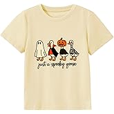 Toddler Halloween Shirt Baby Kid Cute Boo Pumpkin Tees Boys Girls Halloween Tops Clothes 2-7 Years