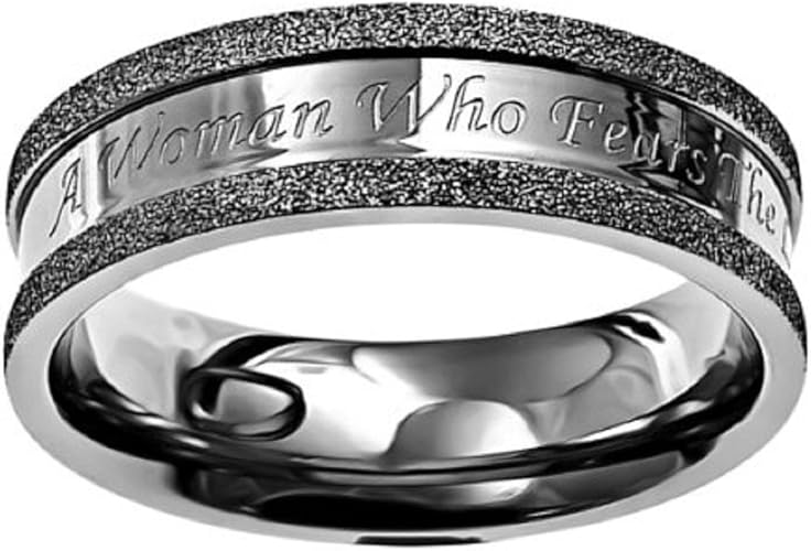 Christian Womens Stainless Steel Abstinence Silver