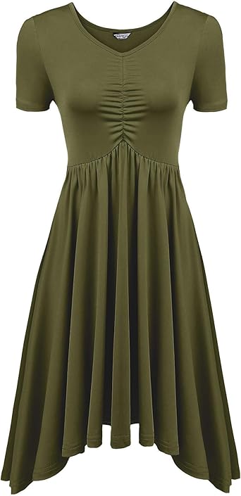 casual fit and flare summer dresses