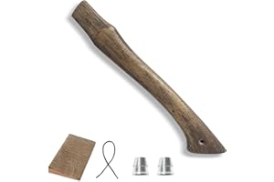 XQSL Axe Handle Replacement, 15.75in Hickory Hatchet Handle Replacement for Camping Gardening Axe （Black）