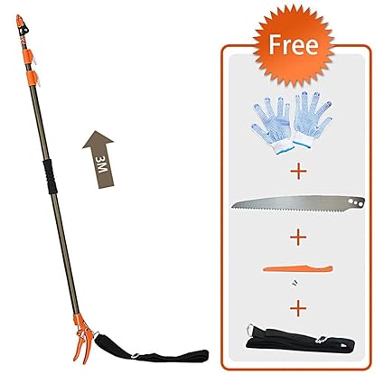 Finether Teleskop-Schneidgiraffe Teleskopschere Teleskop-Schere mit Säge Teichschere Baumschere?Baumbeschneider Astschere für