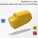 CDBP GTN-3 SP300 CNC Grooving Carbide Inserts Steel 10 Pcs Tin Coated SPB326/332 view 2