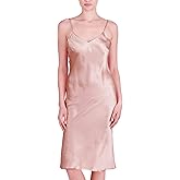 OSCAR ROSSA Women's Luxury Silk Sleepwear 100% Mulberry Silk Full Slip Chemise Nightgown