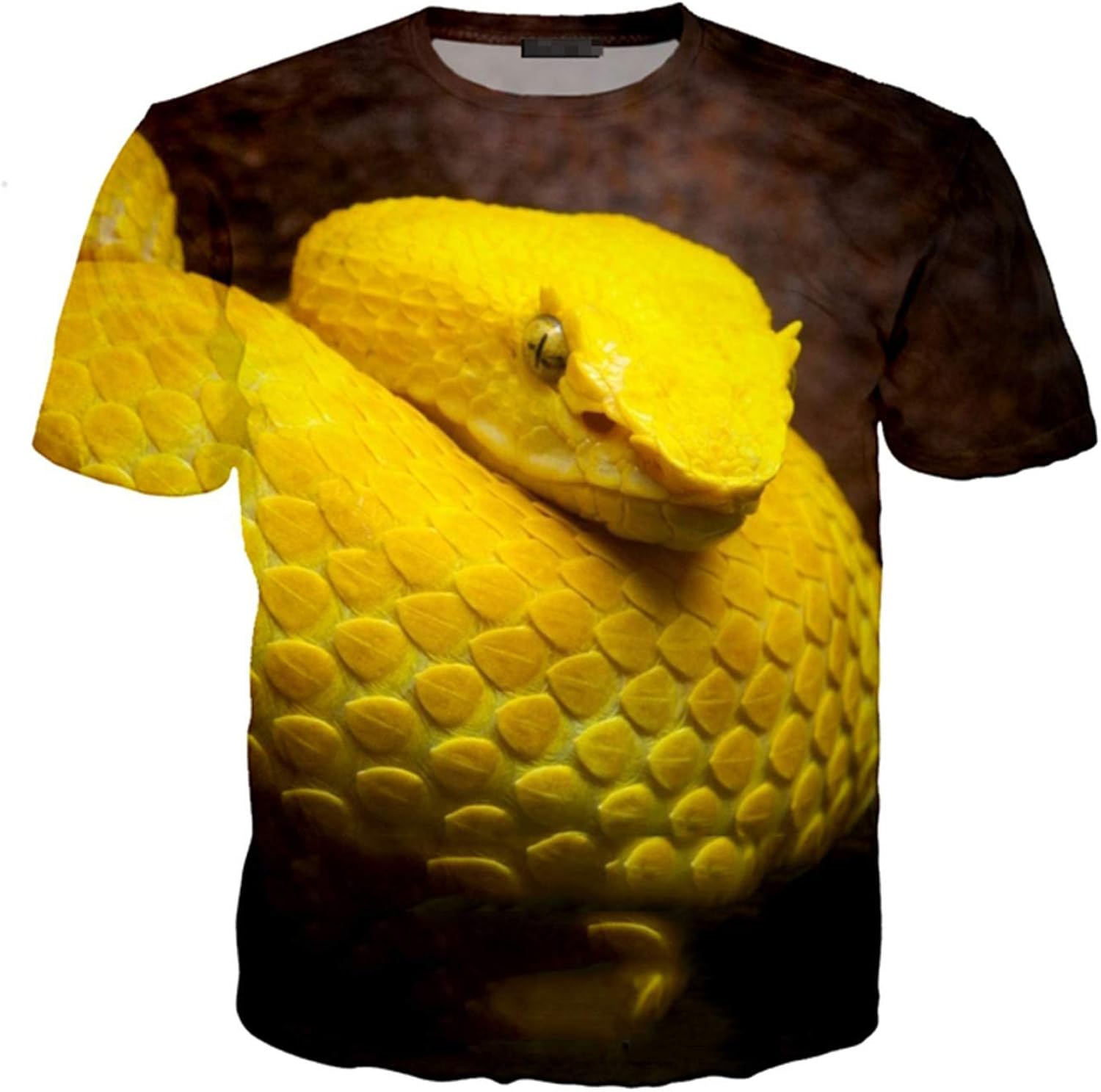 Schlange T-Shirt Damen - 3D Druck Top Übergroß Harajuku Style