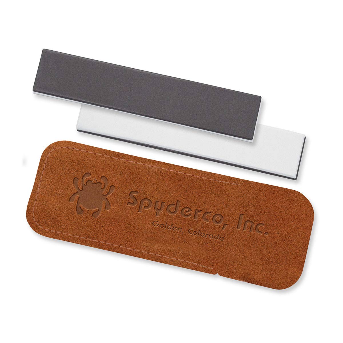 Spyderco Medium and Fine Pocket Stone Knife Sharpener,White,303MF