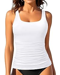 Aqua Eve Tankini Tops for Women Swimwear Top Only