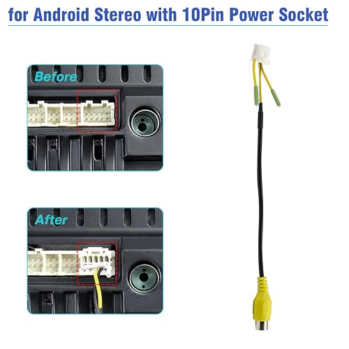 Rearview Camera Adapter 10-Pin Rearview Camera Input Adapter For ...