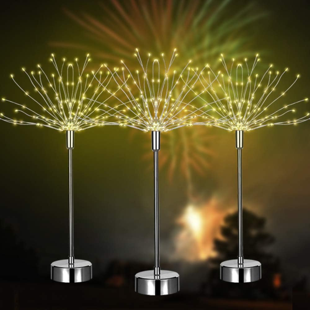 Firework Tree Light, 3 Pack 120LEDs Twinkle Star Light LED String