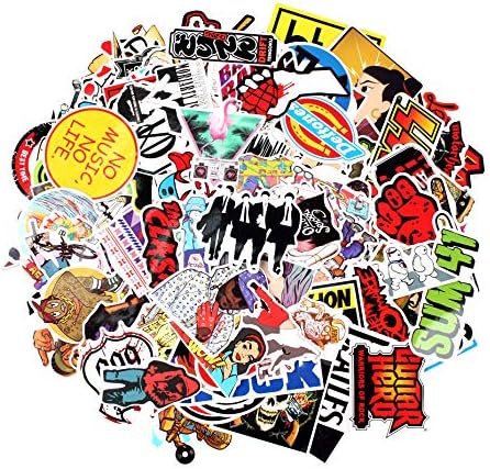 Sticker Decals - 160 Pcs Rock Hipop Laptop Vinyl Stickers car Sticker for Snowboard Motorcycle Bicycle Phone Mac Computer DIY Keyboard Car Window Bumper Wall Luggage Decal Graffiti Patches (160 Rock)