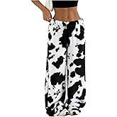 MakeMeChic Women's Fuzzy Pajama Pants Leopard Cheetah Print Teddy Cute Lounge Pants