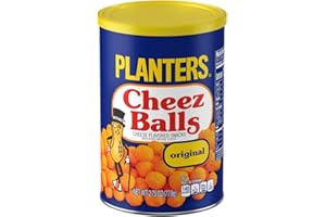 PLANTERS Original Cheez Balls Cheese Flavored Snacks, 2.75 oz Canister (Pack of 12)