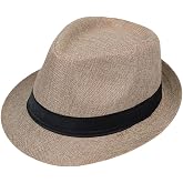 Giroir 1920s Party Accessories Fedora Hats for Men Women Short Brim Unisex