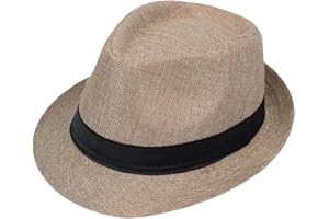 Giroir Fedora Hats for Men Women Short Brim Unisex Summer Beach Style 1920s Party Accessories