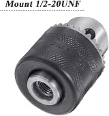Mesee 1.5-13mm Drill Chuck 1/2-20UNF Mount with 1/2 Inch Square Adapter Keyed view 4