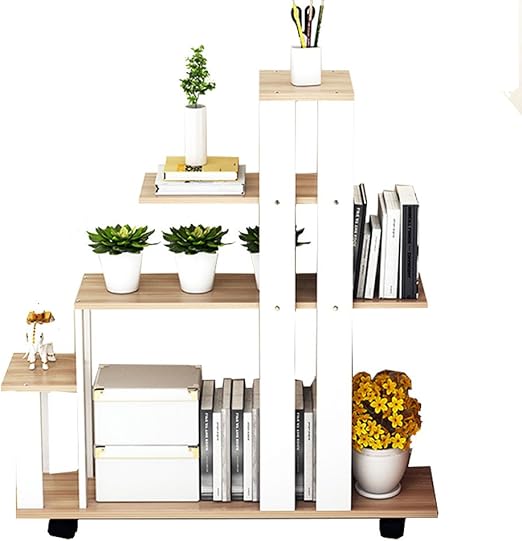 CHUANGCHUANG Treppenhaus Blumenregal Holz Mobile