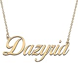 HUAN XUN Customized Custom Simple Any Name Necklace