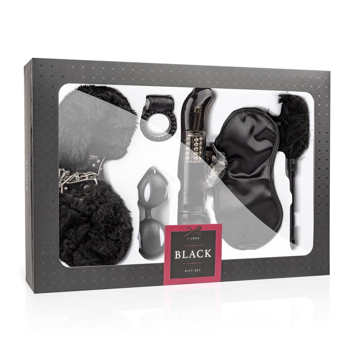 LoveBoxxx Sex Box for Couples, The Best Sex Toy Box That is Suitable for Beginners, 6-Piece (Black Edition)