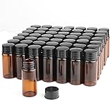 50 Pack,10ml (0.3 oz) Amber Glass Essential Oil