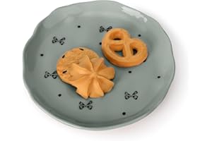 Koythin Ceramic Dessert Plates, Cute Fruits Dinner Plate, Creative Plates Design, Printed Flowers Dinnerware for Office and H