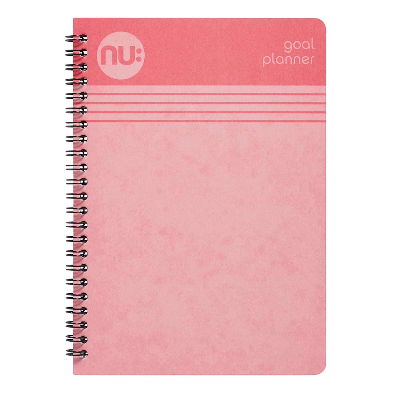 NU: Notebooks - Goal Planner - Cloud Pastels Range - A5 Pink Notebook - Daily Journal - 150 Pages