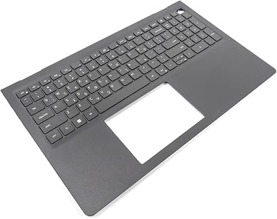 Dell Vostro 15 3510 3250 3530 Palmrest Greek Keyboard 0TPXKP T2VDJ Black Renewed