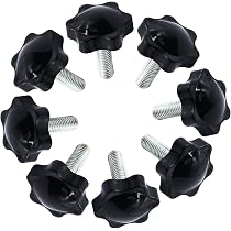 1/4-20 Black Plastic Thumb Screws / T Bolts - Stainless Steel, Various Lengths 10 thumbnail image