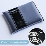 Furlinic Shower Curtain Mould Proof Waterproof Polyester 72x78 Inch Black view 7