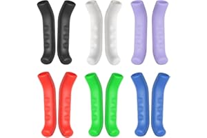 HARFINGTON 6 Pairs Bike Brake Lever Cover Silicone Brake Lever Grip Protector Anti-Slip Brake Handle Protection Covers Sleeve