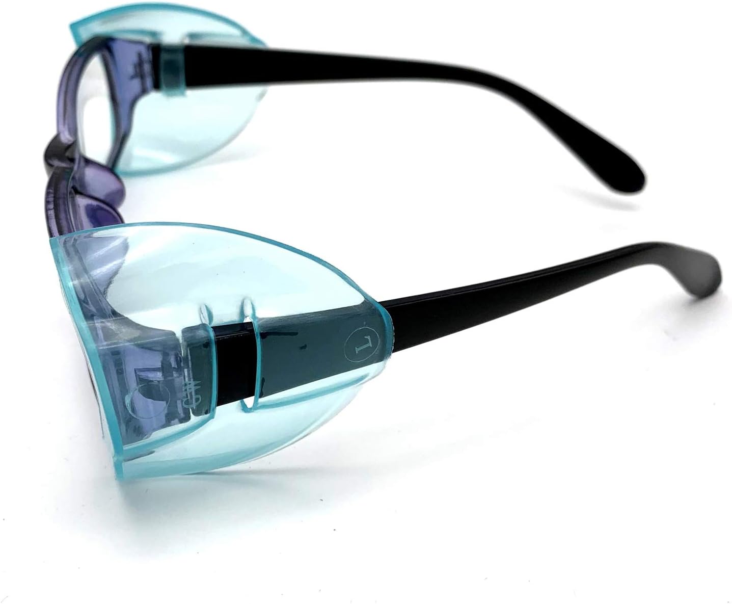 Lot De 4 Paires De Protections Latérales Transparentes Pour Lunettes | Anti-vent, Flexible, TPU