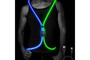 esonstyle LED Reflective Vest Rechargeable Running Light for Runners High Visibility Safety Vest for Running,Cycling or Walking