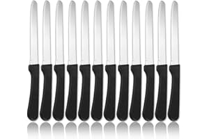 Steak Knives Set of 12, ReaNea Stainless Steel Steak Knife Set, Serrated Steak Knives, Gifts for Home, Restaurant, Parties, W