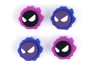 Yocore Purple Devil Thumb Grips - Soft Silicone Joystick Caps for Switch/OLED/Switch Lite, 4 Pcs