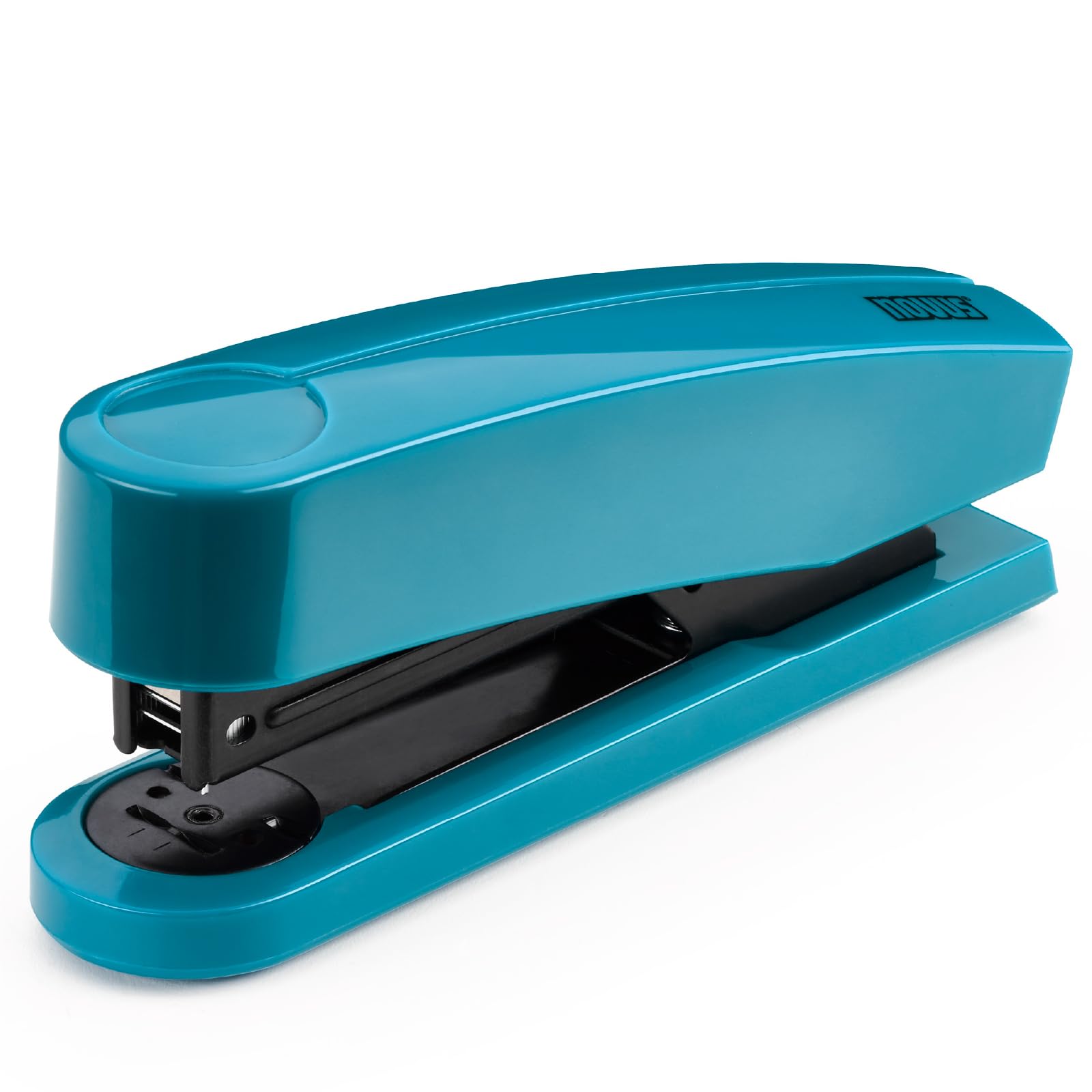 NOVUS B2 Color ID 2.0 Stapler (25 Sheets Stapling Capacity, Top Loading Mechanism, Metal Device with Plastic Sheath, Includes 200 Staples) Bright Petrol