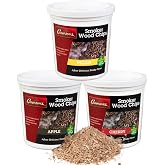 Camerons All Natural Fine BBQ Wood Chips, Apple, Cherry, Pecan, 3 Pack | Kiln Dried Wood Dust Shavings for Cocktail Smoking G
